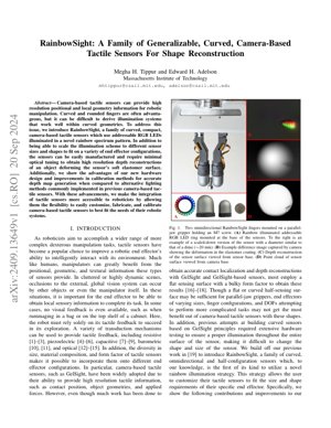 PDF Document Cover - RainbowSight: Curved Camera-Based Tactile Sensors with Novel Illumination