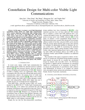 PDF Document Cover - Advanced Constellation Design for Multi-Color Visible Light Communication Systems
